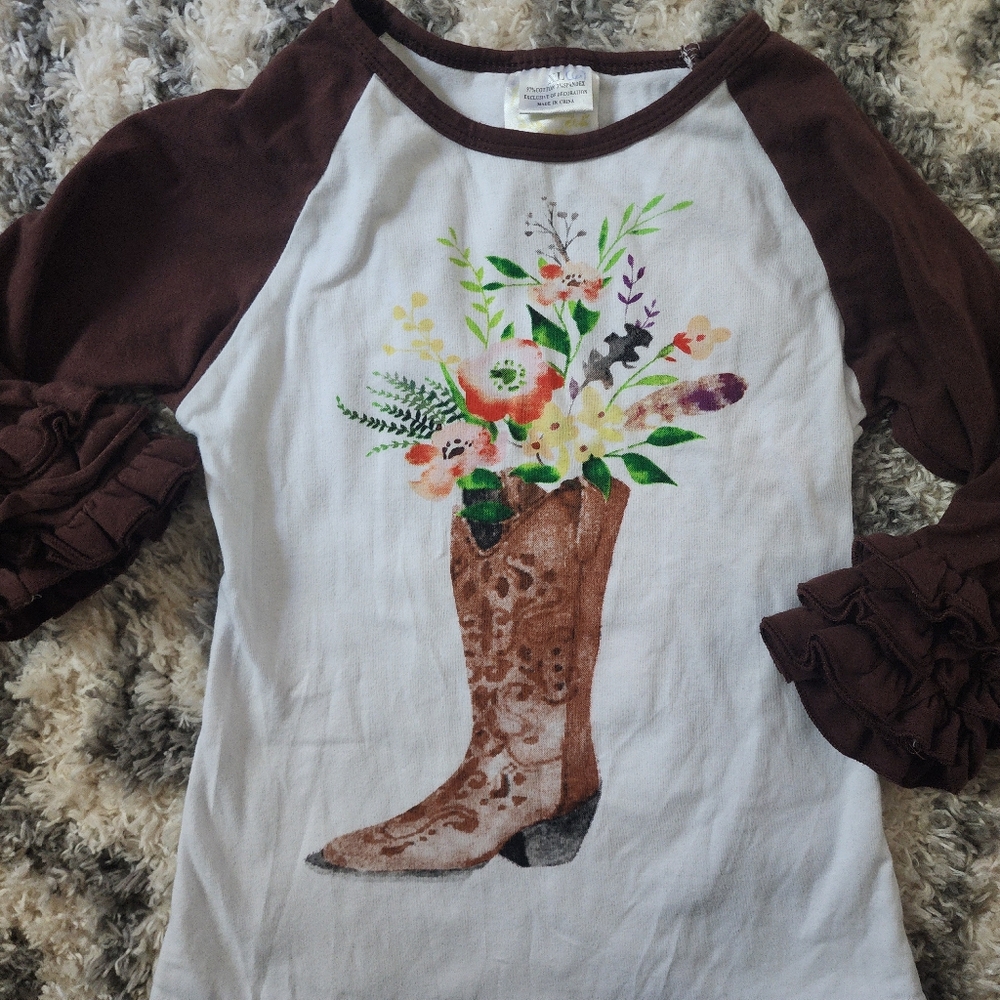 Girls boutique top sz 6/8